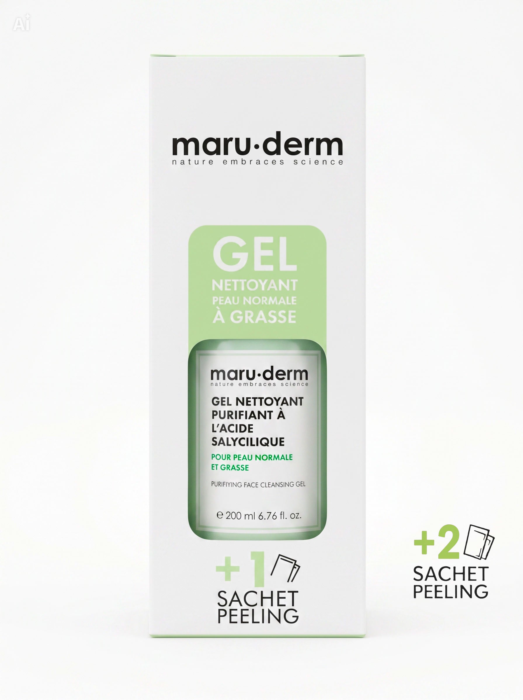 Gel Nettoyant Purifiant pour le Visage Peaux Normales à Grasses