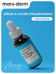Flacon de serum collagene acide hyaluronique hydrolyses Maru Derm avec pipette
