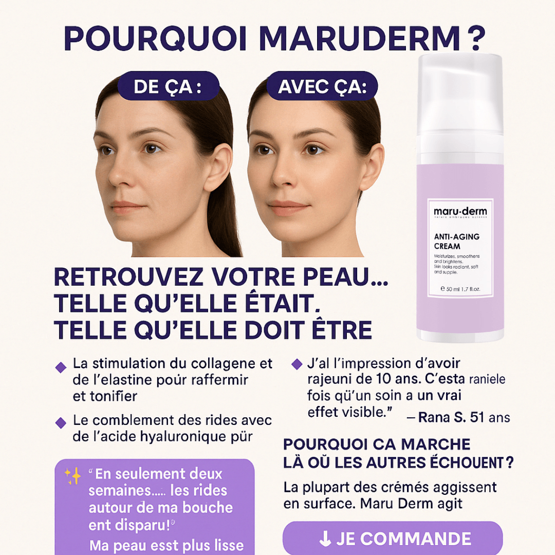 Crème anti - âge et anti - rides Maruderm - marudermdz