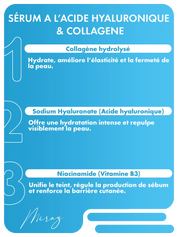 Emballage élégant du serum collagene acide hyaluronique hydrolyses Maru Derm