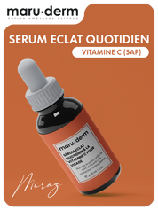 Flacon de serum vitamin c maruderm avec pipette en verre